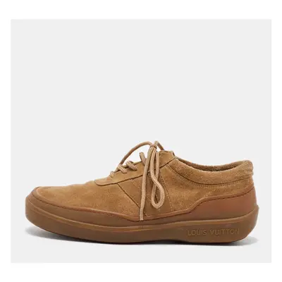 Louis Vuitton Light Brown Suede Lace Up Oxfords Size