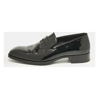 Tom Ford Black Patent Leather Slip On Loafers Size 41.5