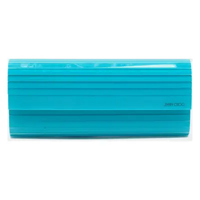 Jimmy Choo Teal Blue Acrylic Sweetie Clutch