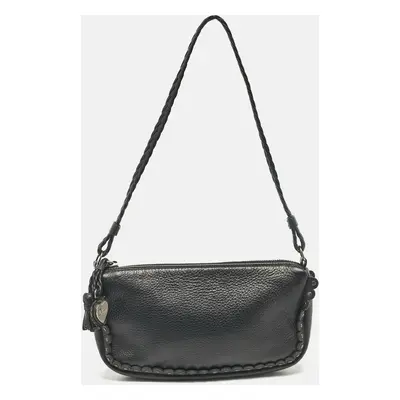 Dior Black Leather Ethnic Clutch Bag