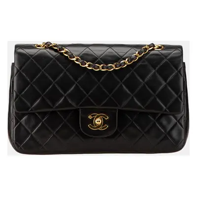 Chanel Black Medium Classic Lambskin Double Flap