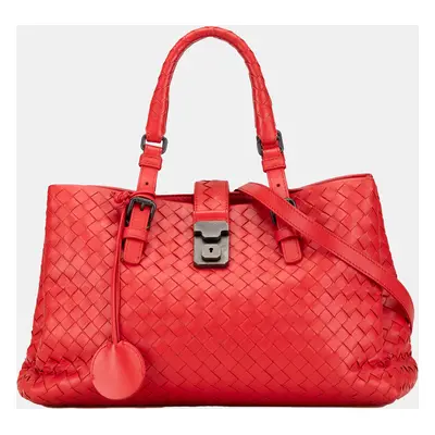 Bottega Veneta Red Small Intrecciato Roma