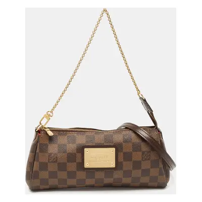 Louis Vuitton Damier Ebene Canvas Eva Pochette Bag