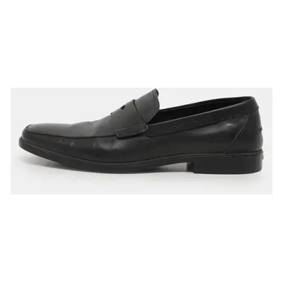 Tod's Black Leather Penny Loafers Size 45.5