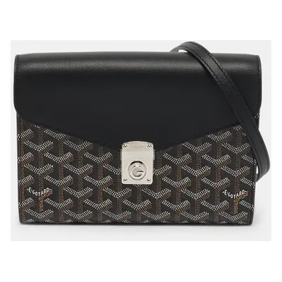 Goyard Black Goyardine Coated Canvas and Leather Chypre Wallet