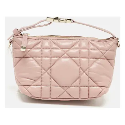 Dior Dusty Pink Macrocannage Leather Diortravel Nomad Pouch