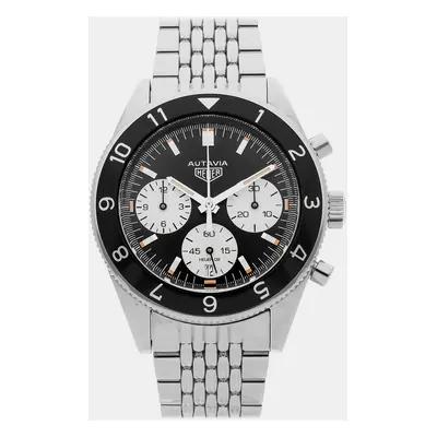 Pre-Owned Tag Heuer Heuer Heritage Autavia Chronograph Calibre Heuer CBE2110.BA0687 mm