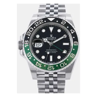 Rolex Black Stainless Steel GMT-Master II Automatic Men's Wristwatch mm