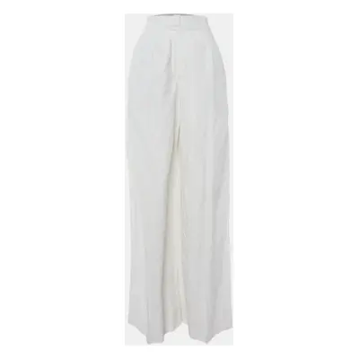 Brunello Cucinelli White Cotton Wide Leg Pants