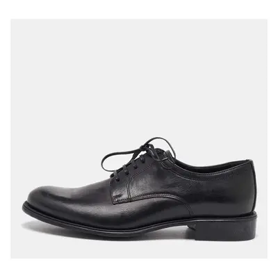 Dolce & Gabbana Black Leather Lace Up Derby Size 41.5