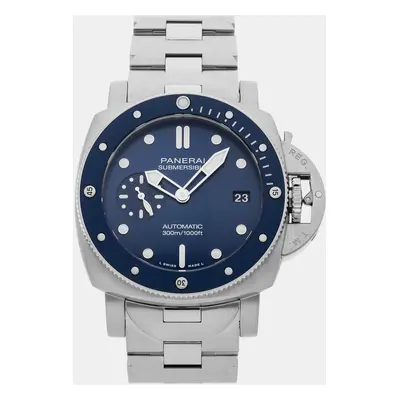 Pre-Owned Panerai Submersible Blu Notte PAM 42 mm