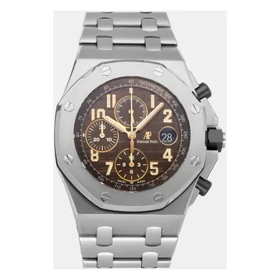 Audemars Piguet Brown Stainless Steel Royal Oak Offshore 26470ST.OO.A820CR.01 Automatic Men's Wr