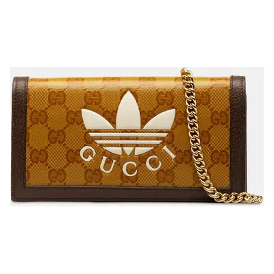 Gucci Brown x Adidas GG Supreme Wallet on Chain