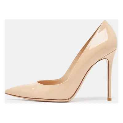 Gianvito Rossi Beige Patent Leather Gianvito Pumps Size