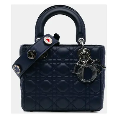 Dior Blue Small Lambskin Cannage My ABCDior Lady Dior