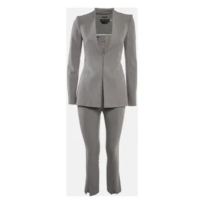 Alice + Olivia Grey Gabardine Pants Suit