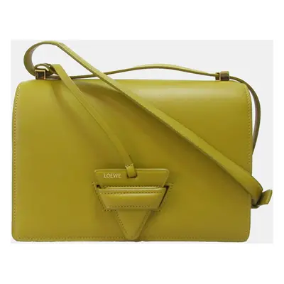 Loewe Yellow Small Leather Barcelona Crossbody