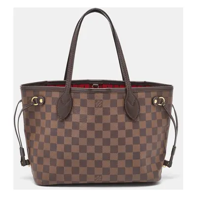 Louis Vuitton Damier Ebene Canvas Neverfull PM Bag