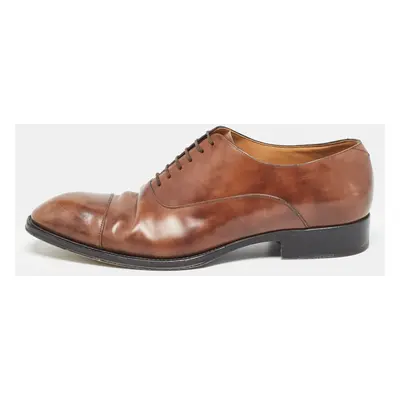 Louis Vuitton Brown Leather Lace Oxfords Size