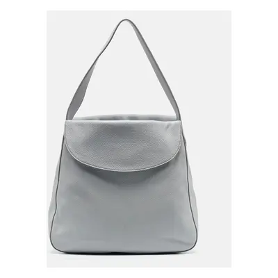 Prada Light Blue Leather Open Hobo