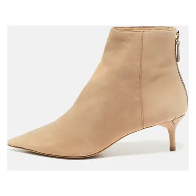 Isabel Marant Beige Suede Ankle Length Boots Size