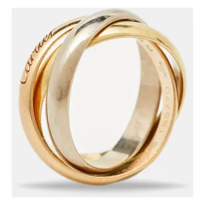 Cartier Trinity 18k Three Tone Gold Ring Size