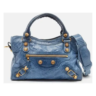 Balenciaga Blue Leather GGH Classic City Tote