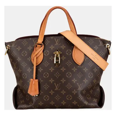 Louis Vuitton Brown Monogram Flower Zipped Tote MM