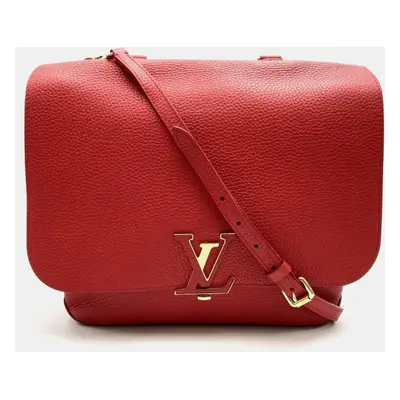 Louis Vuitton Red Leather Volta Top Handle Bag