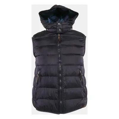 Burberry Brit Navy Blue Nylon Hooded Down Vest