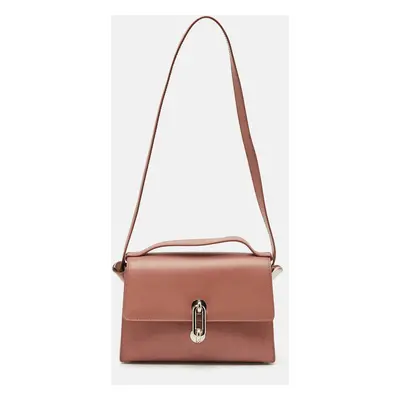 Balenciaga Old Rose Leather Trapeze Million Top Handle Bag