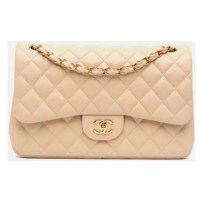 Chanel Brown Jumbo Classic Lambskin Double Flap