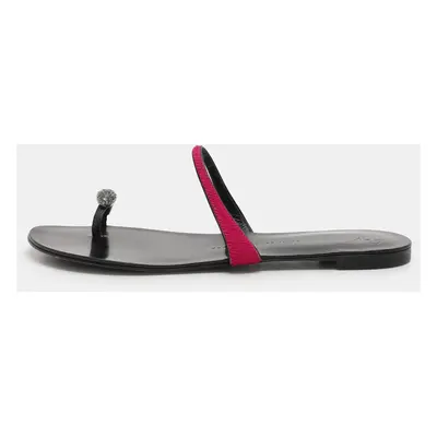 Giuseppe Zanotti Pink Calf Hair Flat Sandals Size