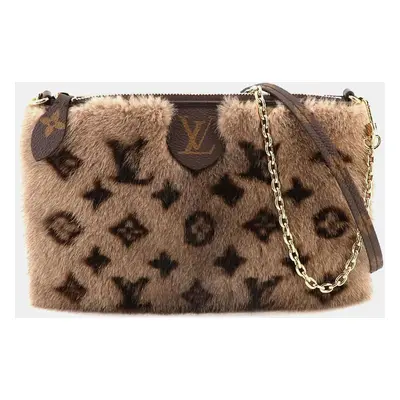 Louis Vuitton Brown Monogram Mink Neo Pochette Milla Vision Shoulder Bag