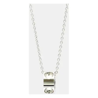 Louis Vuitton 18K White Gold Empreinte Pendant Necklace