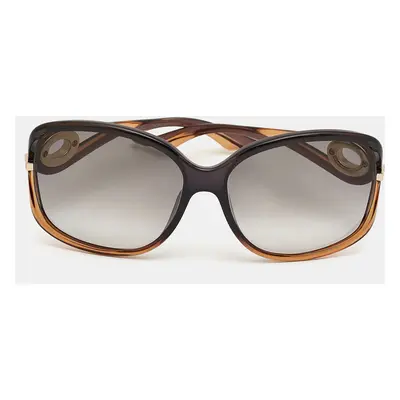 Dior Black/Brown Gradient Volute2 Oversized Sunglasses