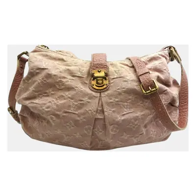 Louis Vuitton Monogram Denim Pink Slightly Shoulder Bag