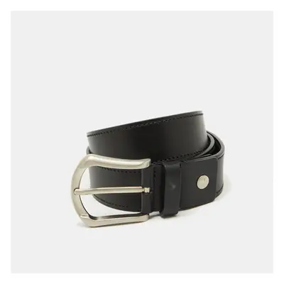 Salvatore Ferragamo Black Leather Buckle Belt