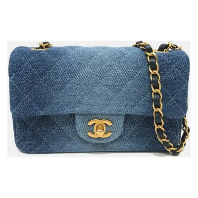 Chanel Blue Denim Matelasse Gradient Shoulder Bag