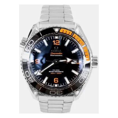 Omega Black Stainless Steel Seamaster 215.32.44.21.01.001 Automatic Men's Wristwatch 43.5 mm