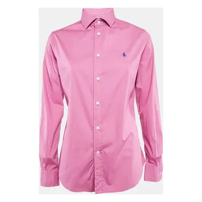 Polo Ralph Lauren Pink Stretch Cotton Long Sleeve Shirt