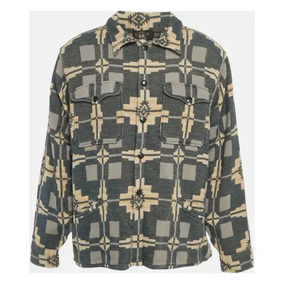 Ralph Lauren Blue Printed Cotton Long Sleeve Shirt