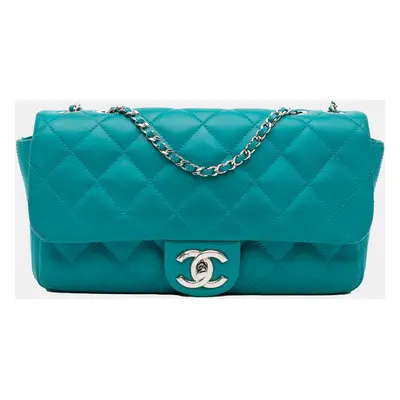 Chanel Green Paris-Seoul Medium Lambskin Coco Rain Flap