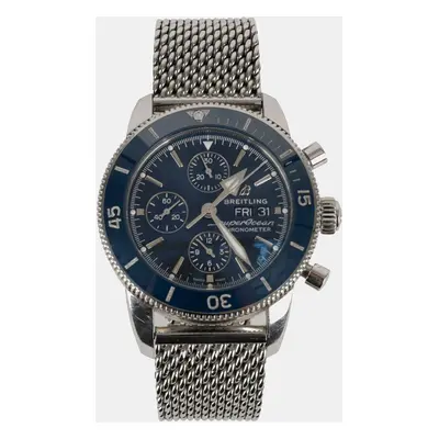 Breitling Blue Stainless Steel Superocean Heritage A13313161C1A1 Automatic Men's Wristwatch mm