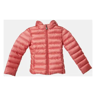 Moncler Pink Nylon New Iraida Padded Jacket 4Yrs