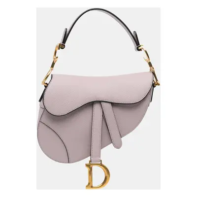 Dior Purple Mini Leather Saddle