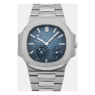 Patek Philippe Blue Stainless Steel Nautilus 3712/1A-001 Automatic Men's Wristwatch mm