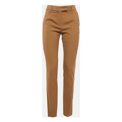 Max Mara Studio Brown Gabardine Formal Trousers