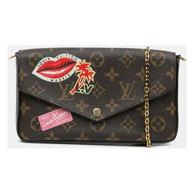 Louis Vuitton Brown Monogram World Tour Pochette Felicie