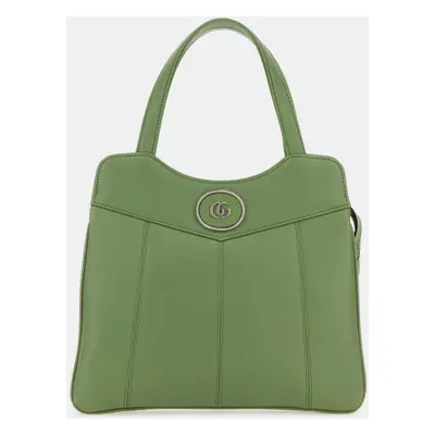 Gucci Sage Green Leather Small Petite GG Handbag